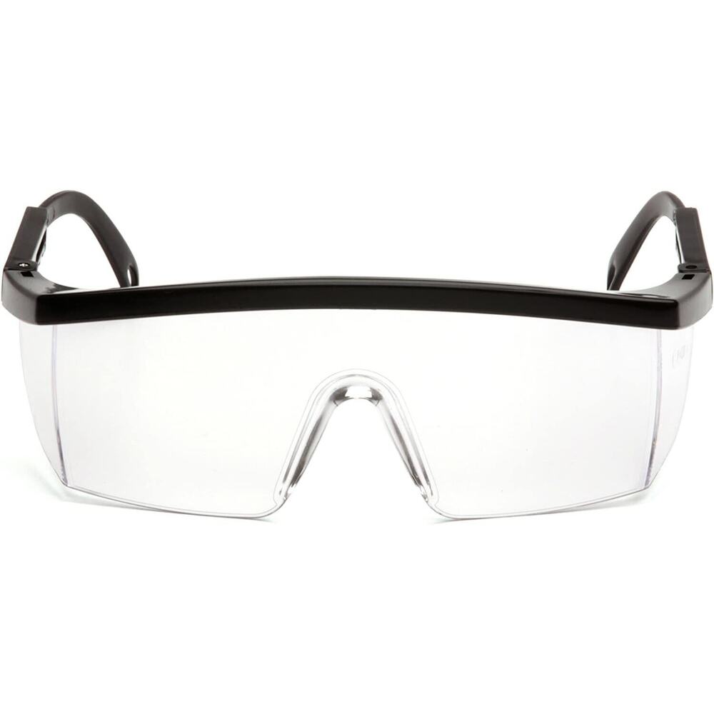 5 Pairs Pyramex SB410S Integra Safety Glasses Black Frame Clear Lens High Impact